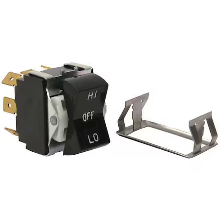 Blodgett 7636 Switch, Rocker, 3Pdt, Black