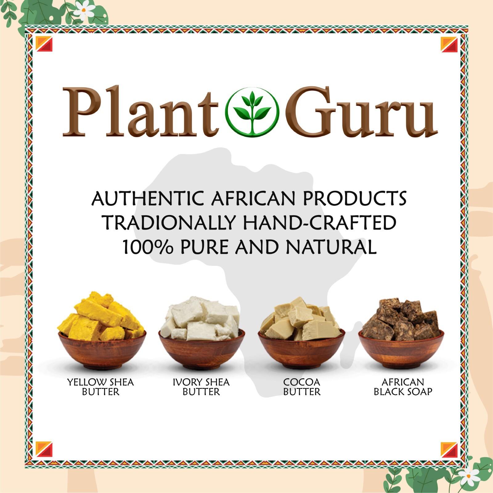 Raw African Shea Butter 32 oz. / 2 lbs. 100% Pure Organic Natural Unrefined Bulk