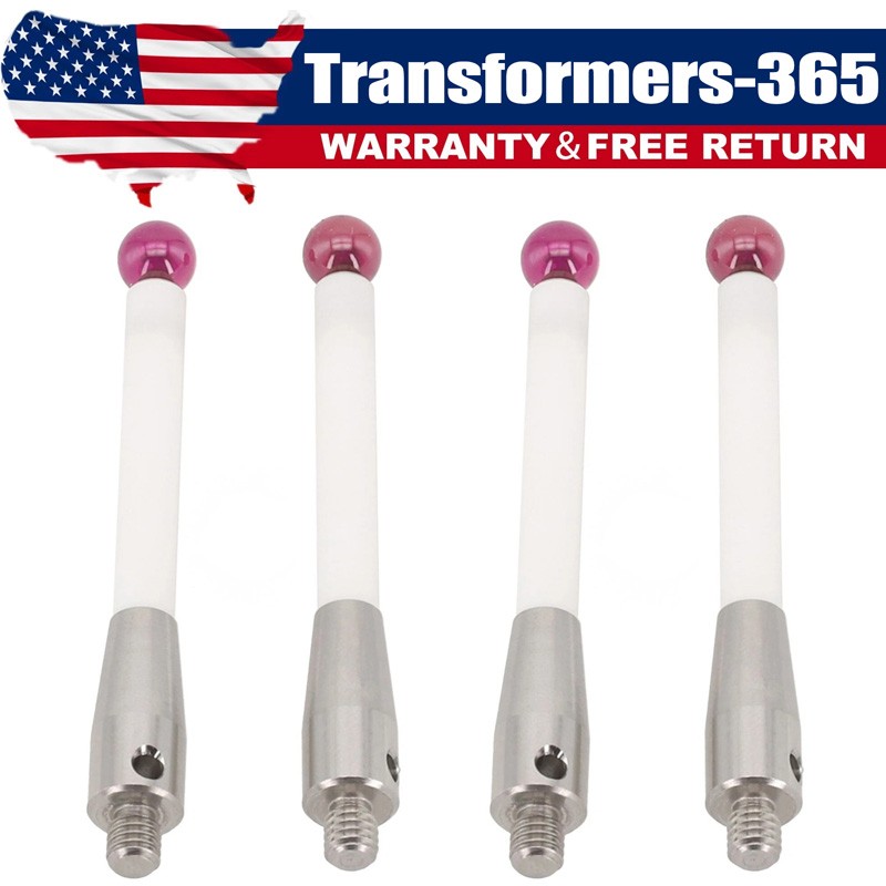 4Pcs For Renishaw A-5000-3709 CMM Probe Stylus 50mm-Ceramic Stem - 6mm Ball NEW