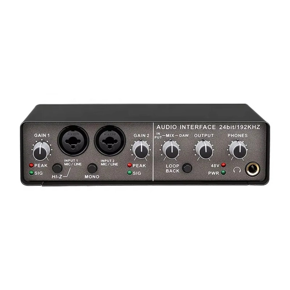 Professional USB Audio Interface for PC Studio Recording and Music Production