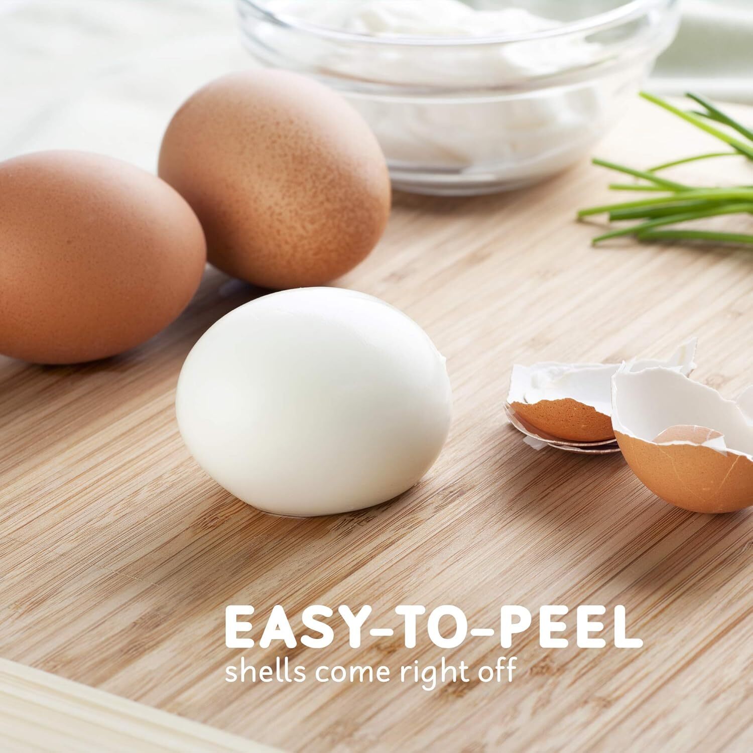 Elite Gourmet Easy Electric 7 Egg Capacity Soft, Medium, Grey Blue