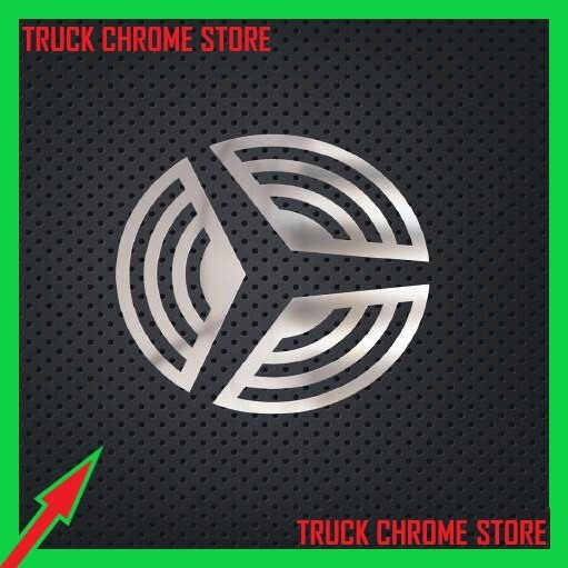 ACTROS    MP4/MP5    INSIDE OF LOGO CHROME    S.STEEL    1 SET.   Fits  Mercedes