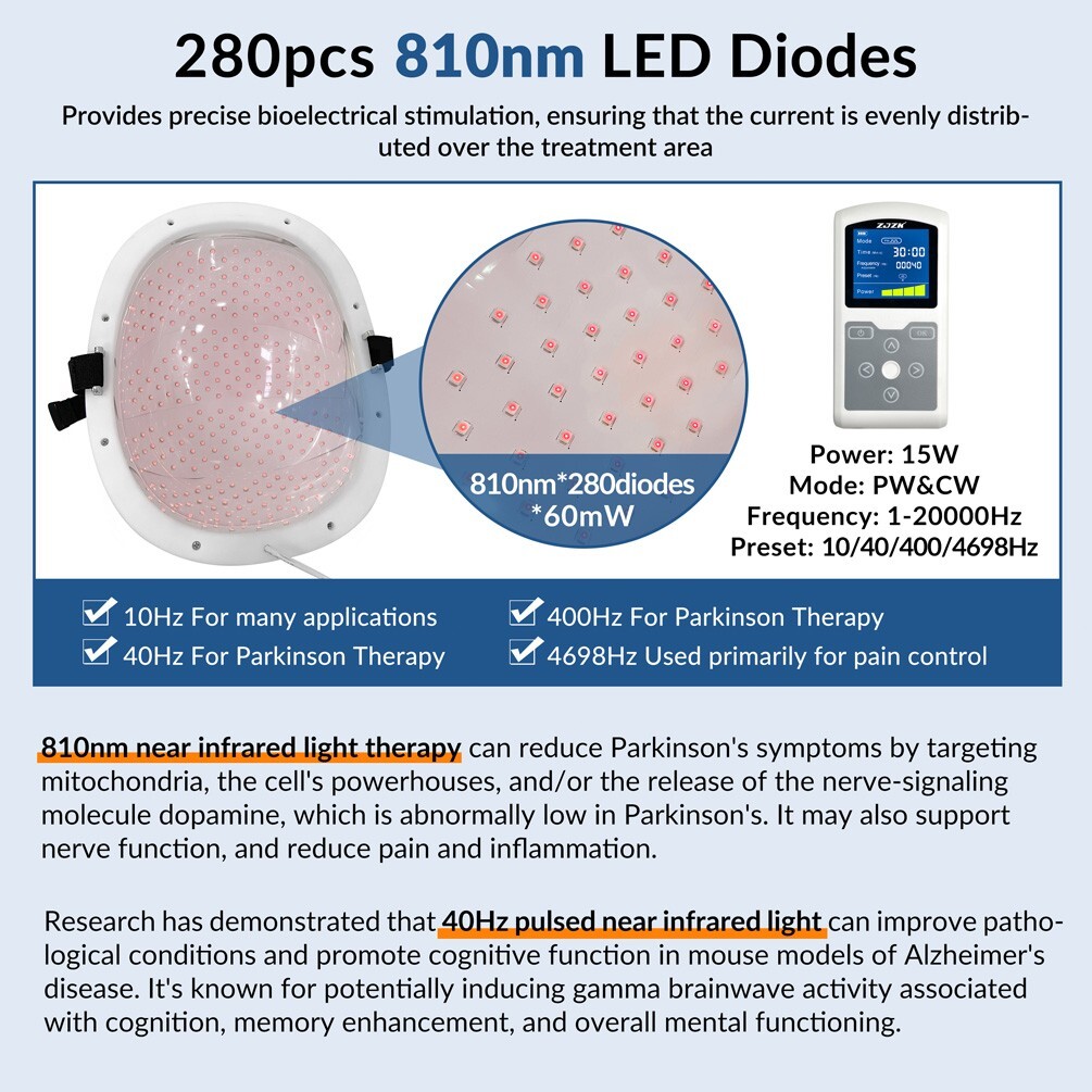 Photobiomodulation Brain RTMS Light Therapy Machine for Cerebral Palsy Autism