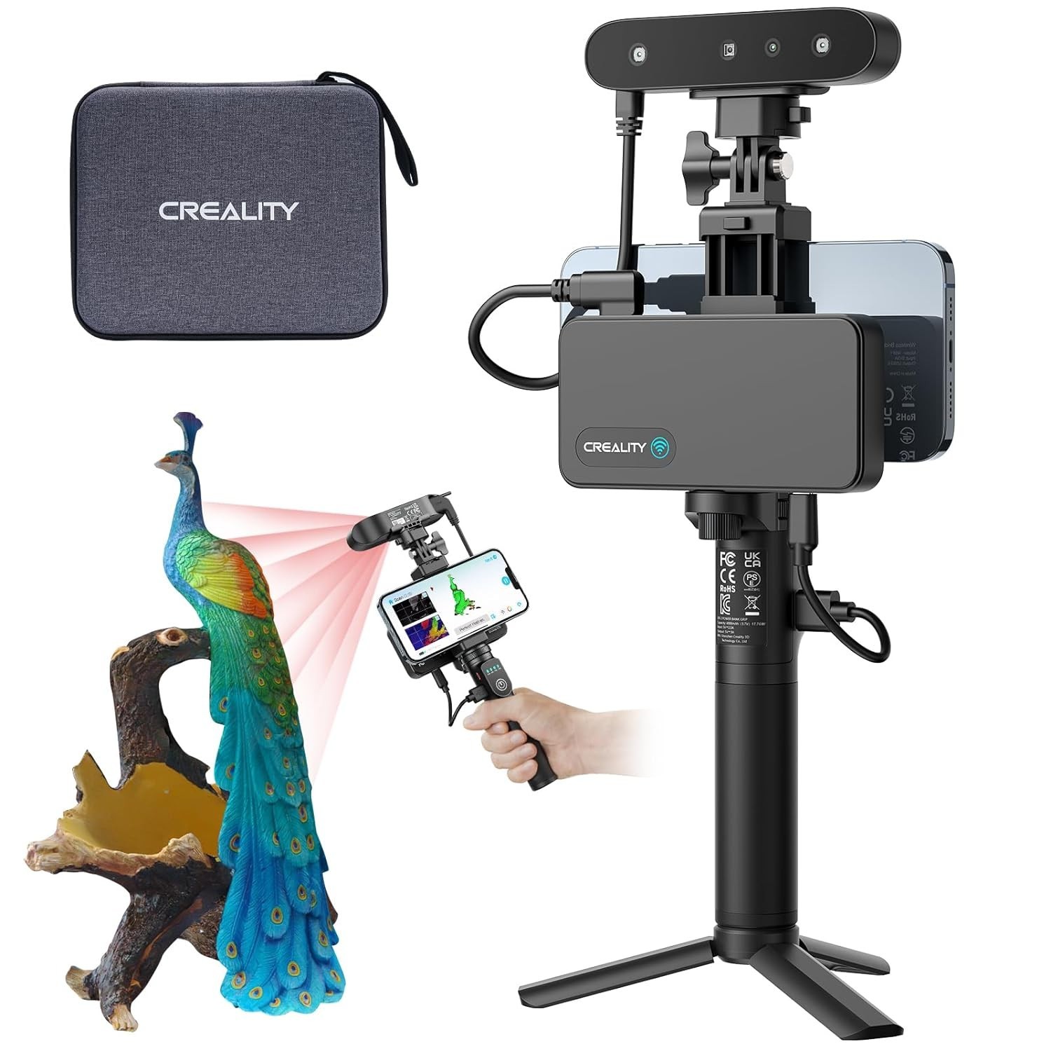 Creality 3D Scanner CR-Scan Ferret Pro 3D Model Scan Anti-Shake Track Wifi 6