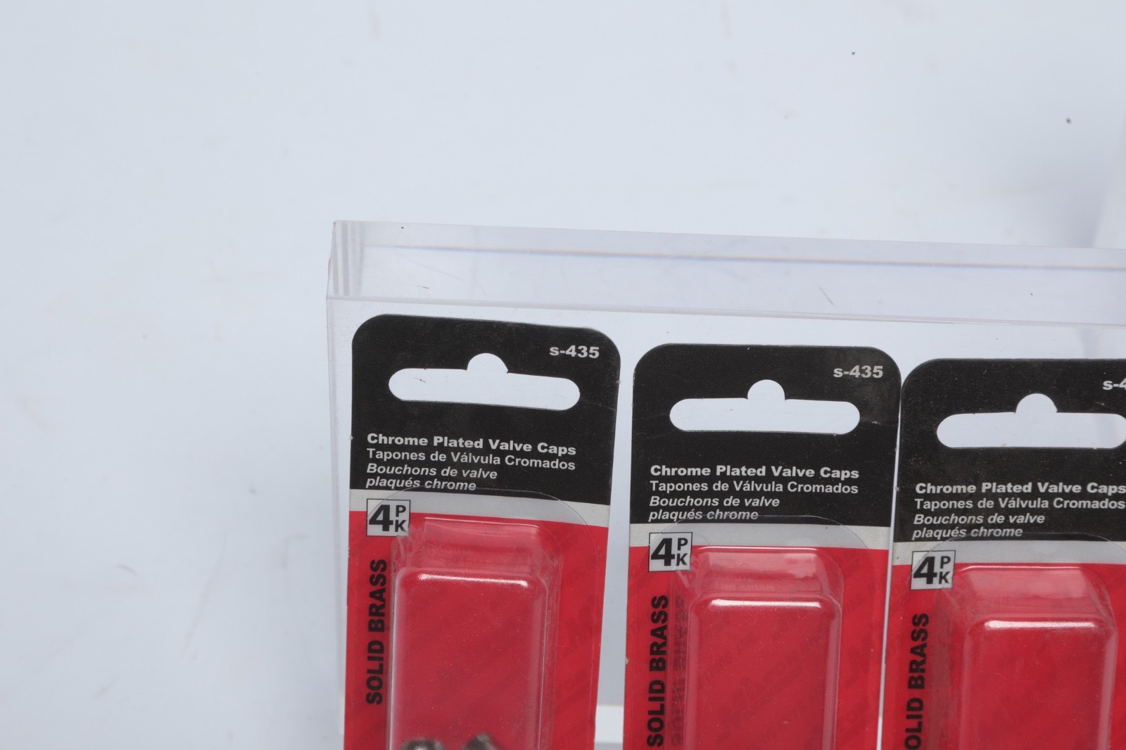 4 Milton S-435 Chrome Plated Valve Caps 4 Pack