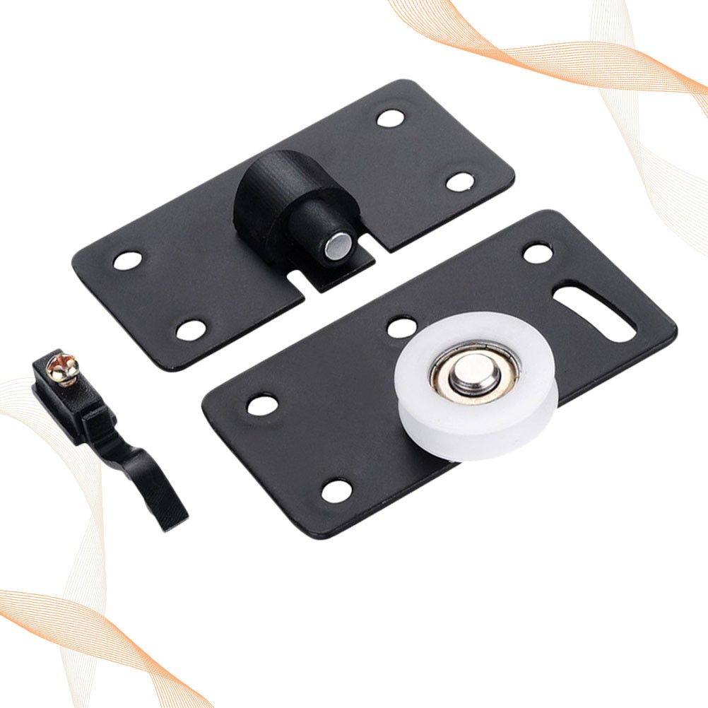 2pcs Sliding Door Pulleys Gate Guide Rail for Cabinet Wardrobe S
