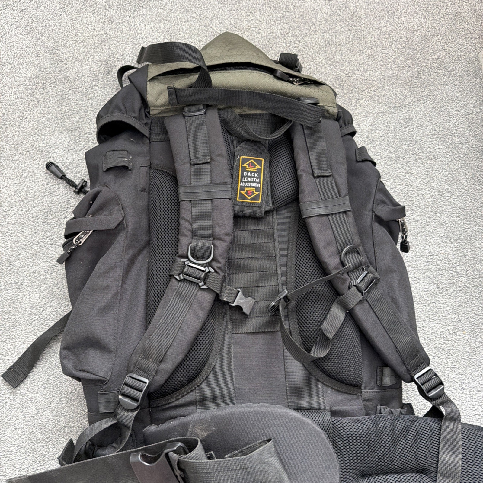 Amazon Hiking Backpack Camping Internal Frame with Rainfly Basics Green 65 L