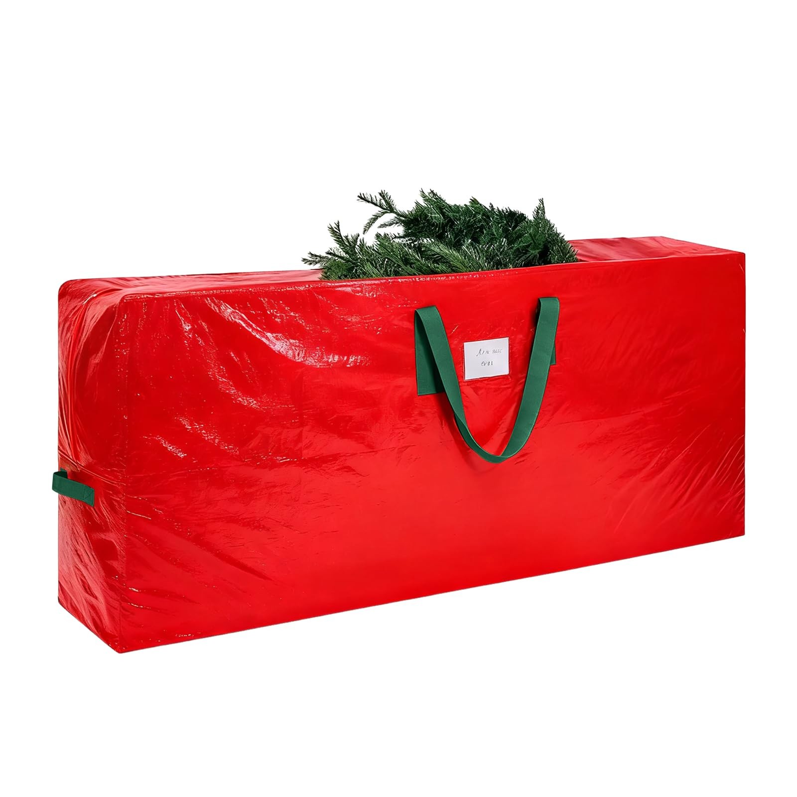 KRYSTY Durable Large Christmas Tree Storage Bag,Fits Up to 9 ft 9 Ft, Red