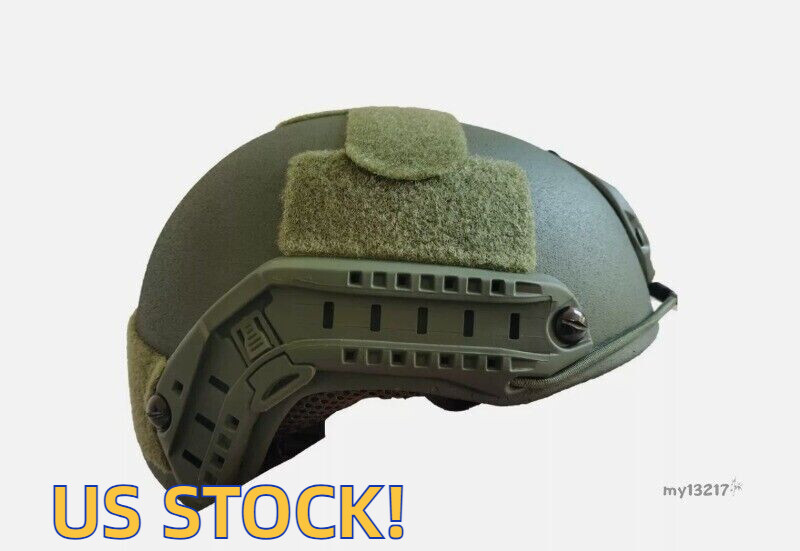 FAST Ballistic Tactical Helmet Level NIJ IIIA OD Green For Army & SWAT UHMW-PE
