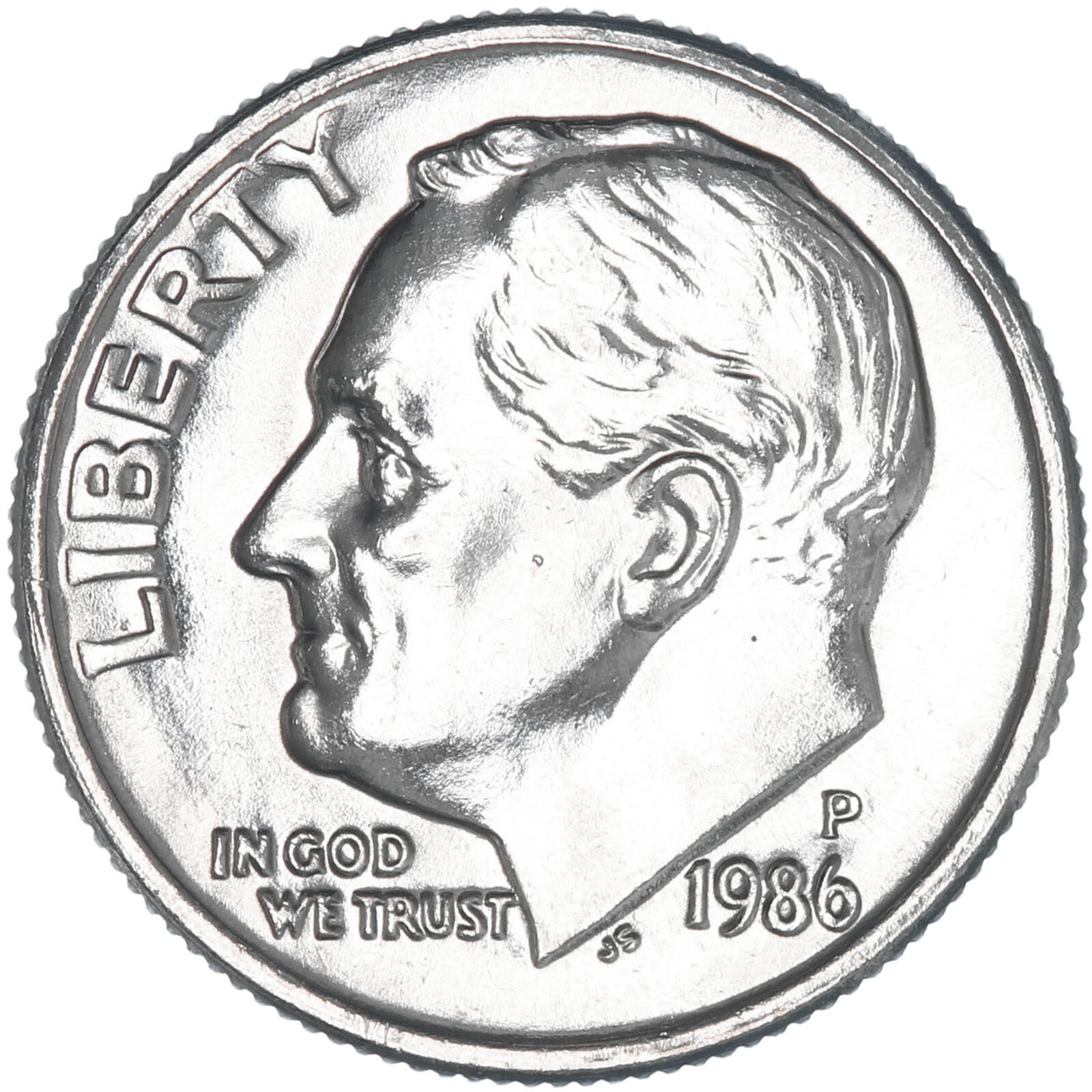 1986 P D Roosevelt Dime BU 2 Coin Year Set