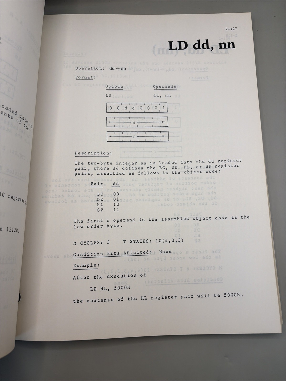 MOSTEK Microcomputer Systems Z80 Preliminary Programming MANUAL / BOOK