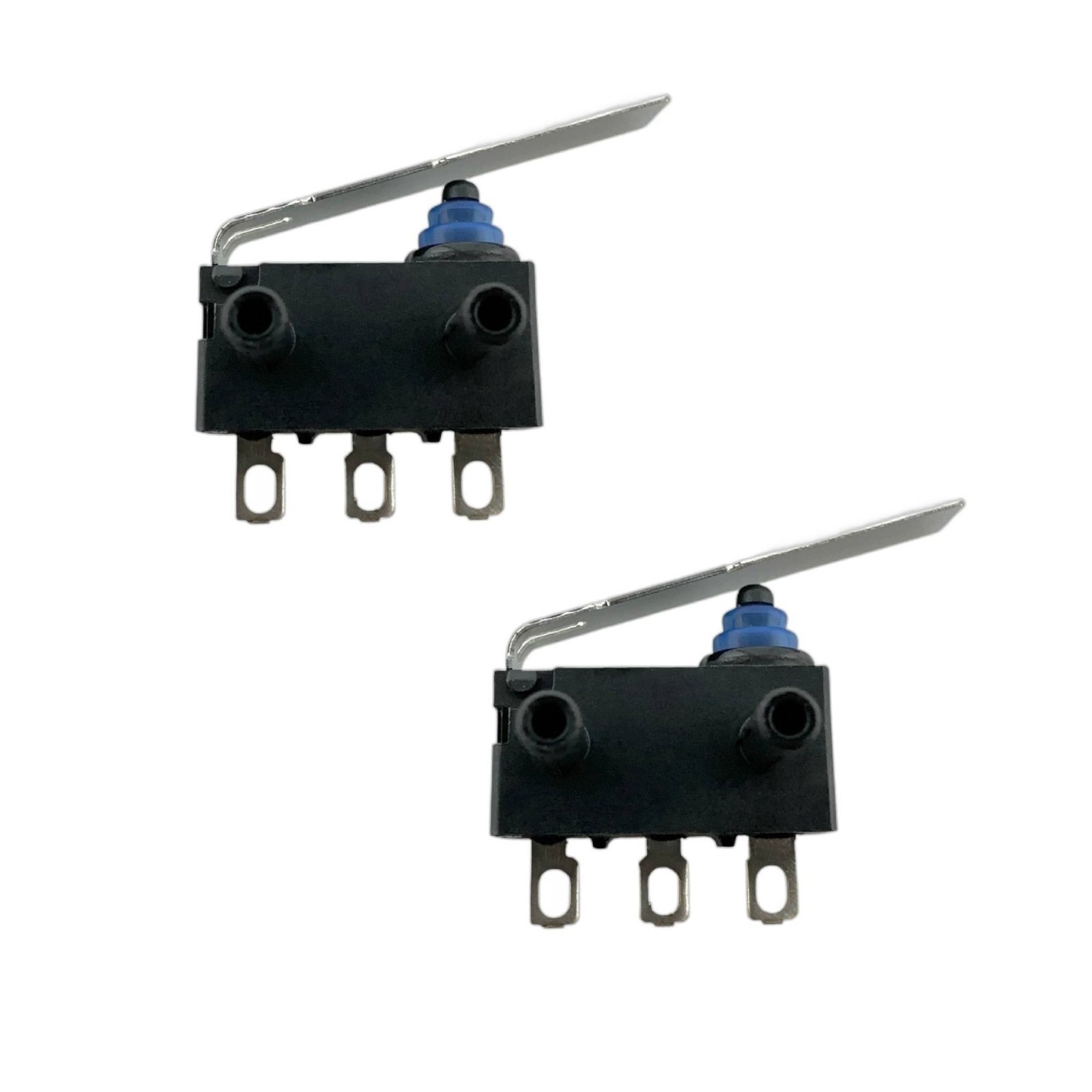 2x Omron D2HW-BR251H Long Lever 3-Pin Micro Switch 0.1A/125VAC