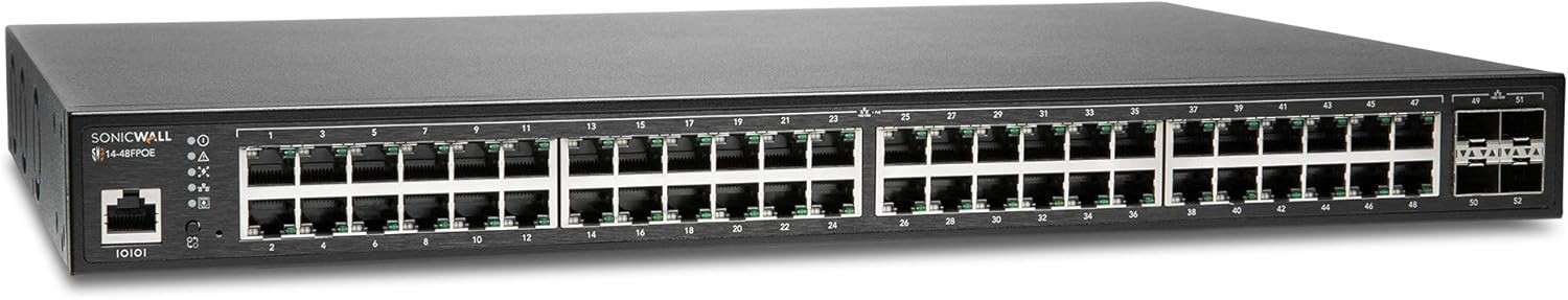 SonicWall SWS14-48FPOE Network Security Switch (02-SSC-2466) - New