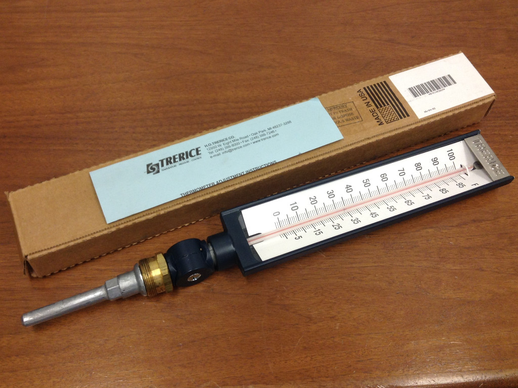 TRERICE - Model #BX9140302M - 0/100F - Industrial Thermometer - NEW