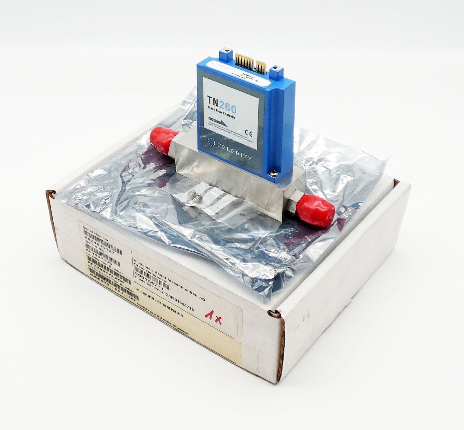 Hauni Celerity TN260 FC-261HTV-6S 30 SLPM AIR Flow Controller -Unused/Original Box