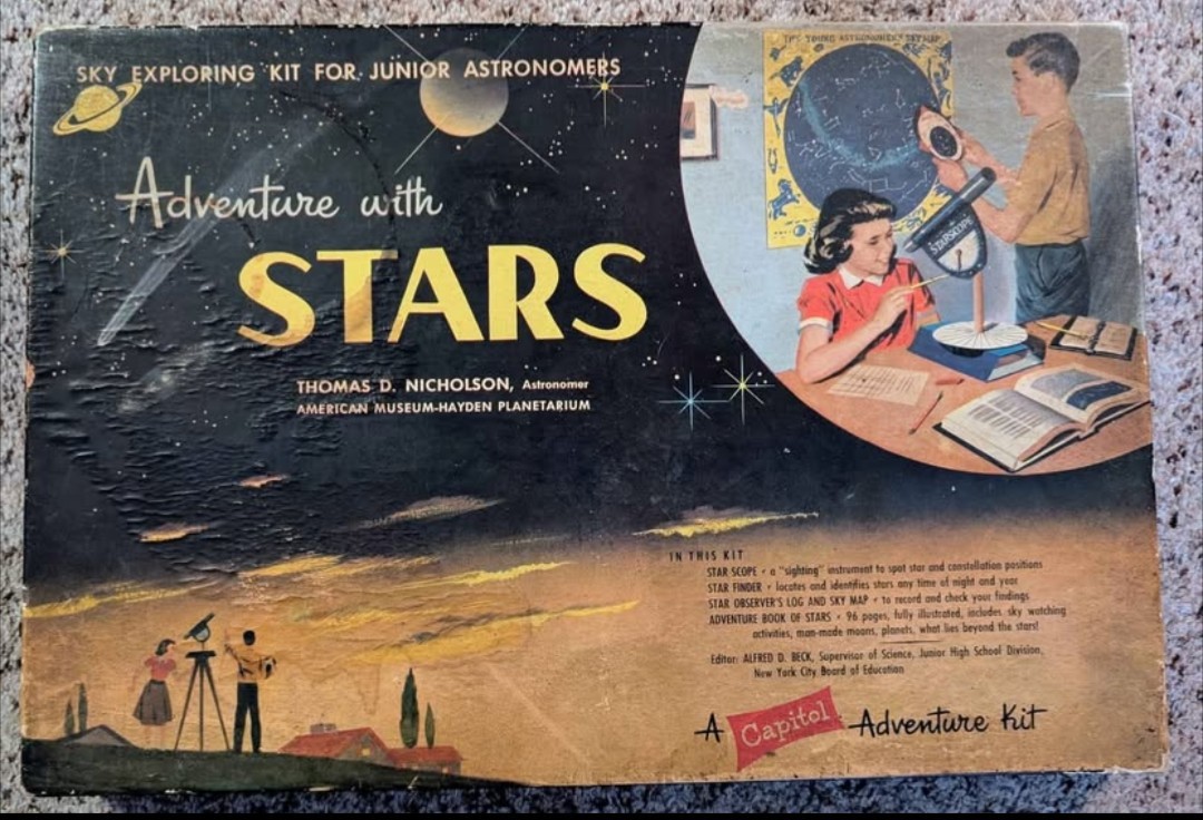 1959 Adventure w/Stars Capitol Adventure Kit Space Sky View Junior Astronomy Set