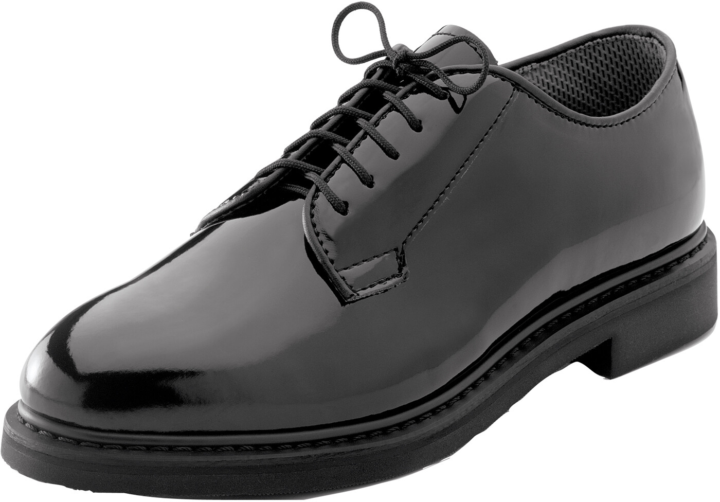 Rothco Black High Gloss Shiny Oxford Uniform Shoes Military Army Duty Dress Shoe