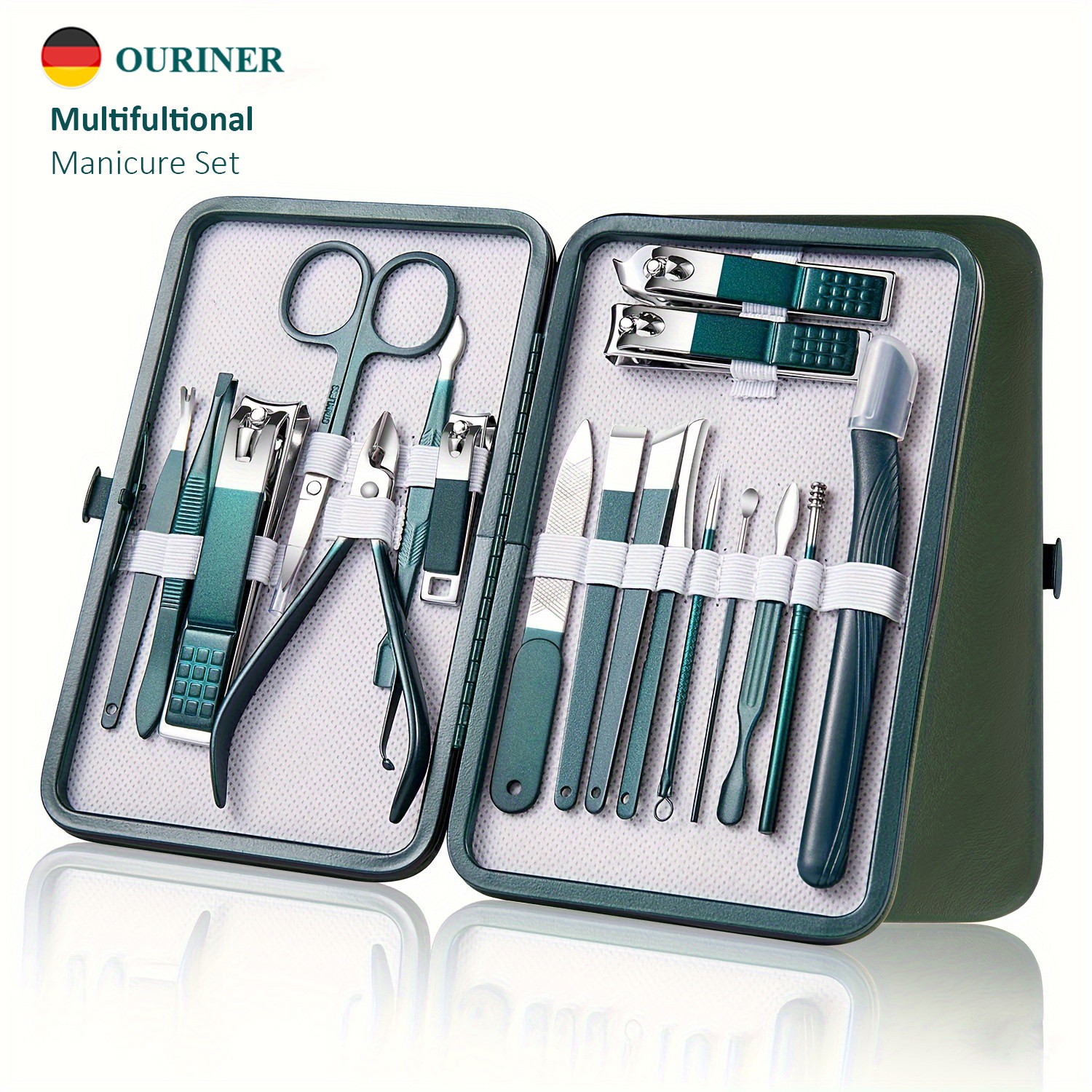 Professional 7/10/12/18 Piece Nail Care Kit Stainless Steel Manicure & Pedicure