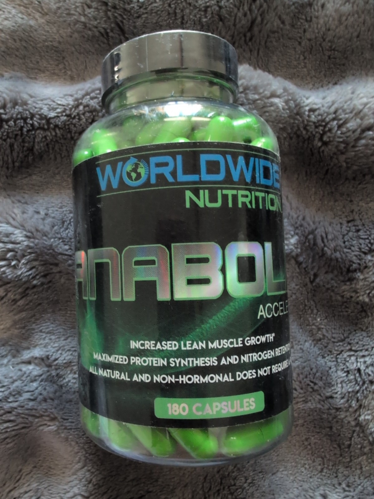 Worldwide Nutrition Anabolic Accelerator  Muscle Builder for Men  180 Capsules