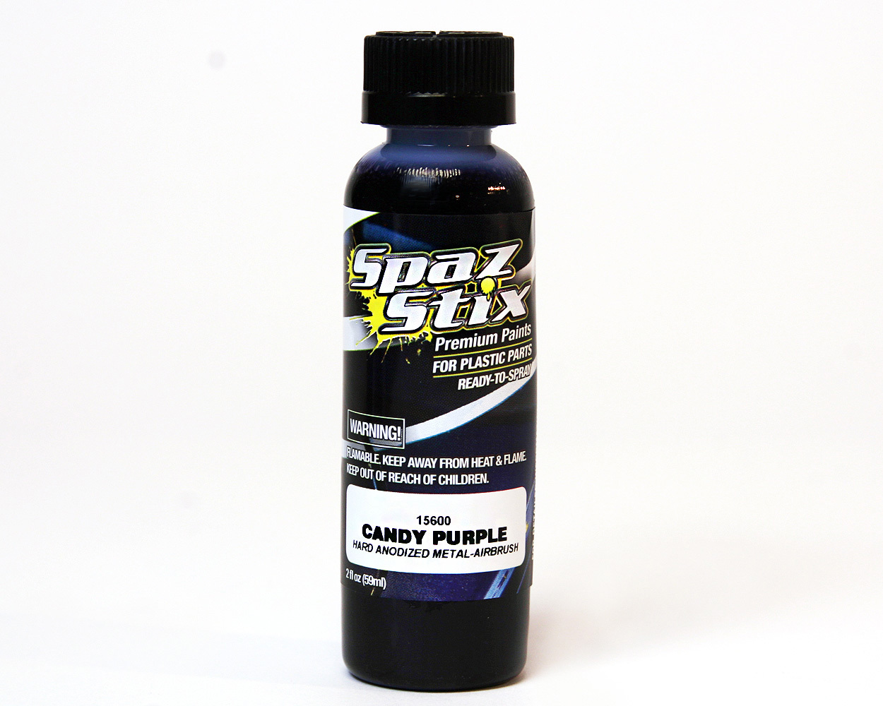 Spaz Stix 15600 Candy Purple Hard Anodized Candy Airbrush Paint 2oz