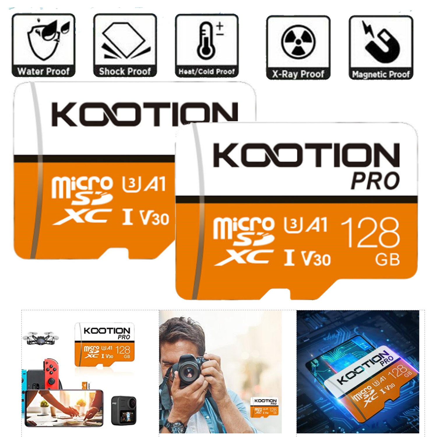 128GB Micro SD Card Class10 U3 TF Card Memory Card Phone Camera Drone Card Lot