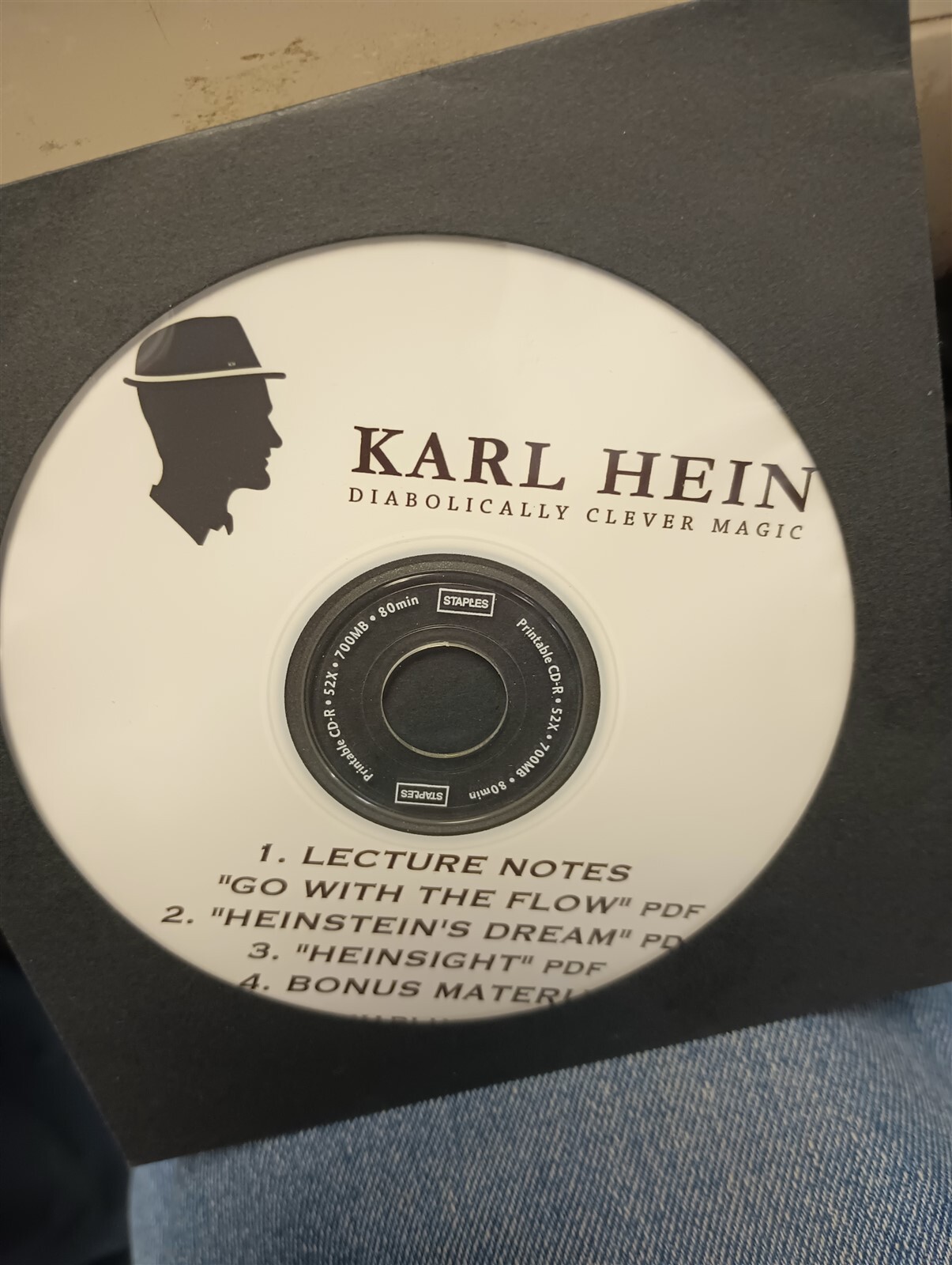 Karl Hein Diabolically Clever Magic DVD PDF Lecture Notes