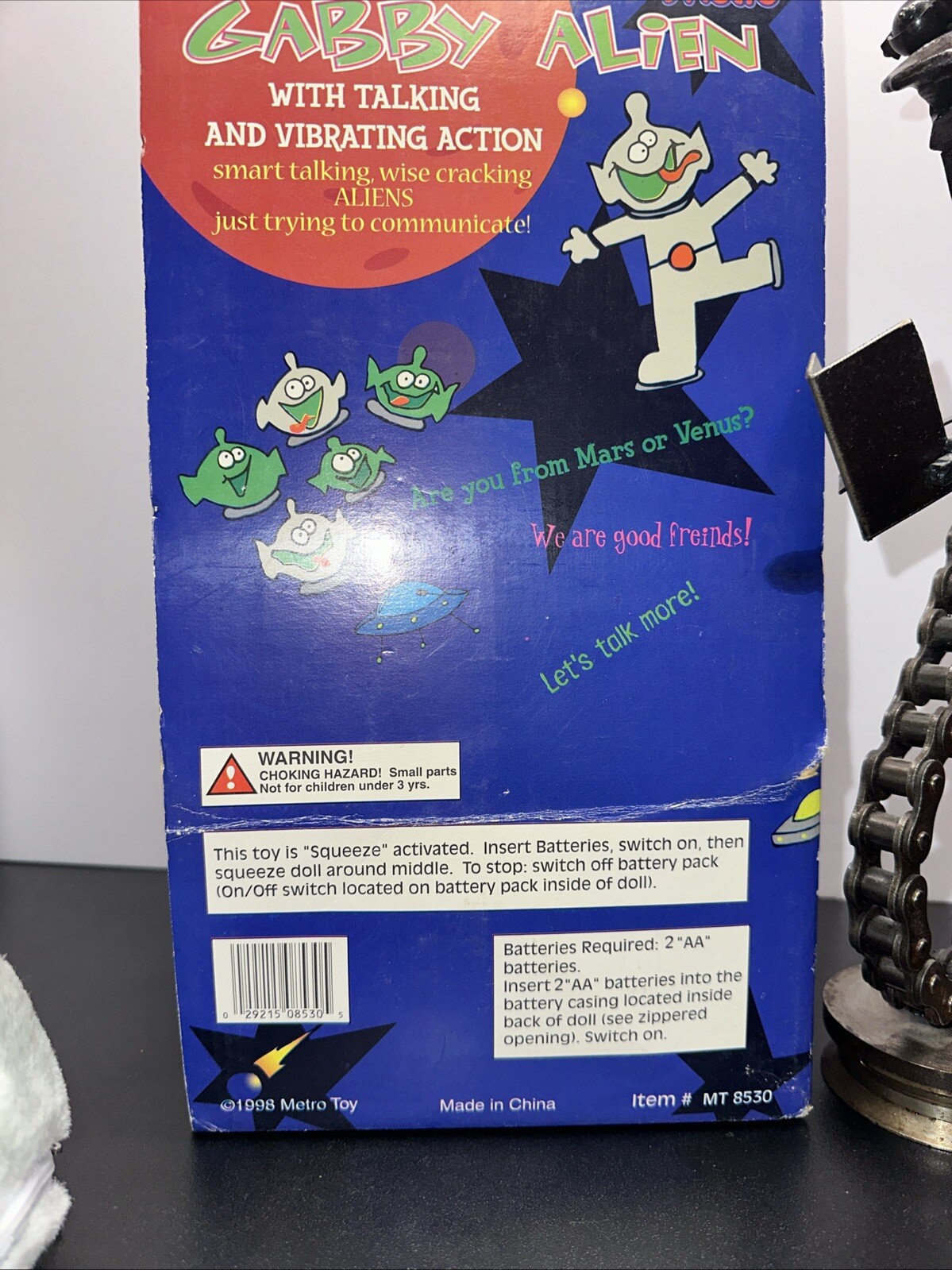 Metro Toy, 1998, Gabby Alien, Vibrating Talking Plush