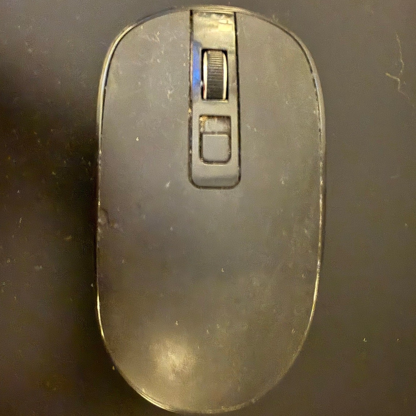 Laser PCTG0081 Wireless Optical Mouse 2.4GHz USB Dongle Receiver Silver Grey