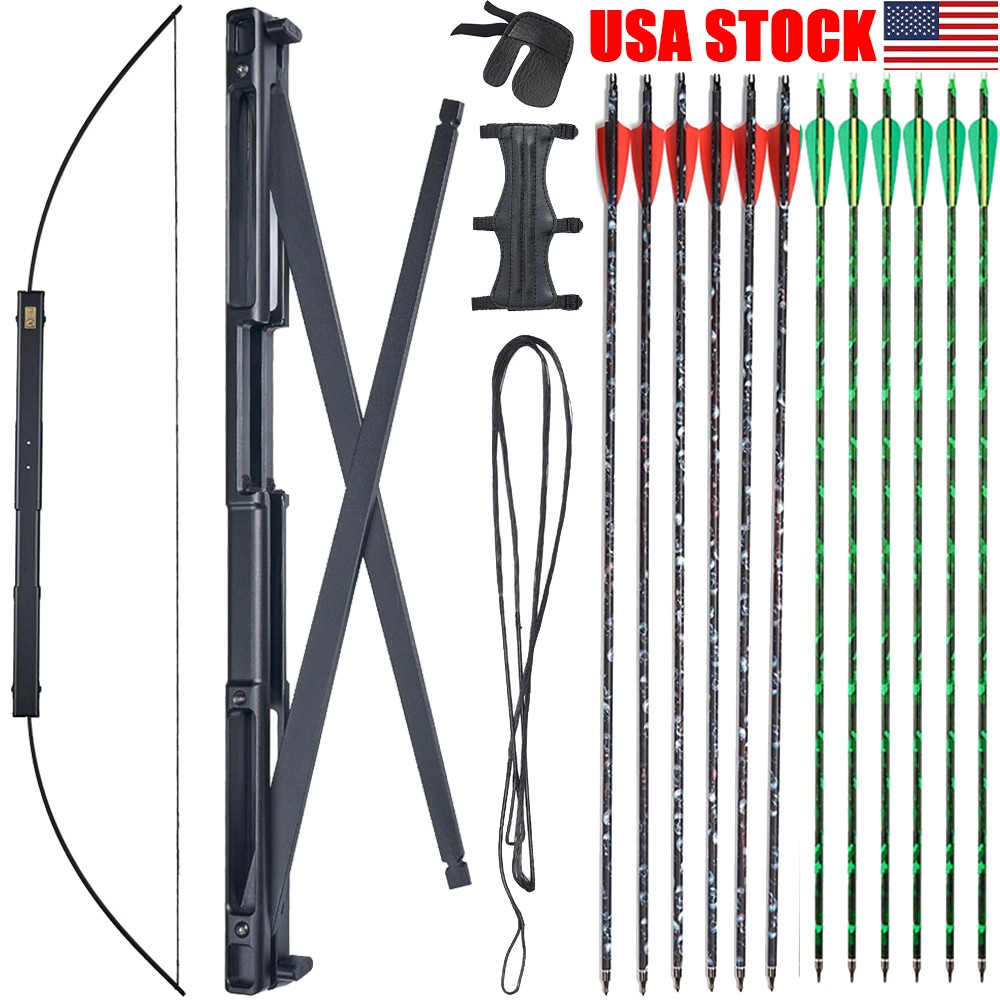 40/60lbs Archery Foldable Bow Folding Survival Bow Bowfishing Hunting Right Hand