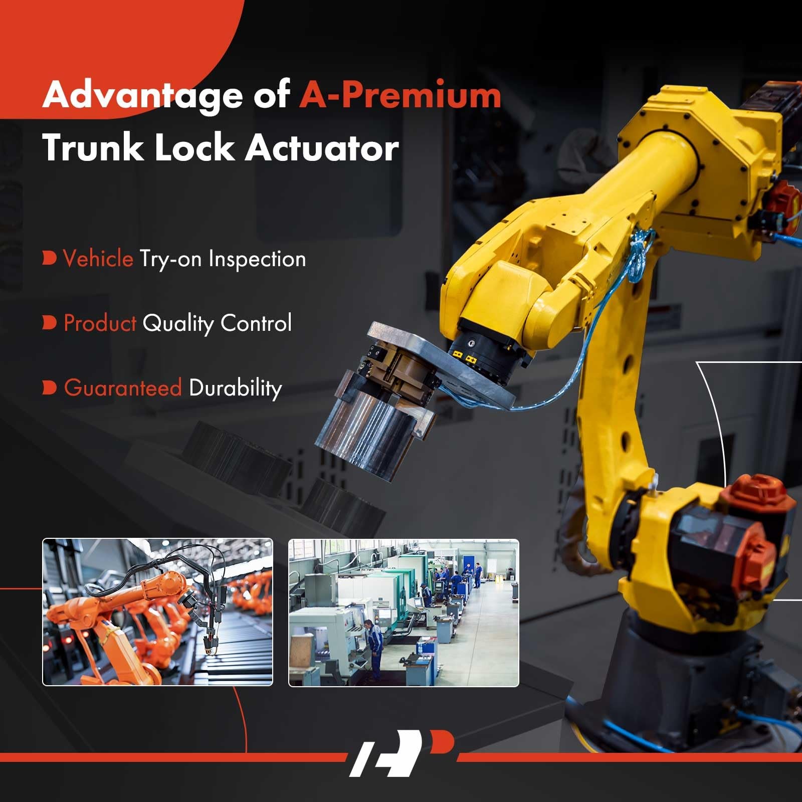 A-Premium Trunk Latch Tailgate Lock Actuator Compatible with Hyundai Santa Fe 20