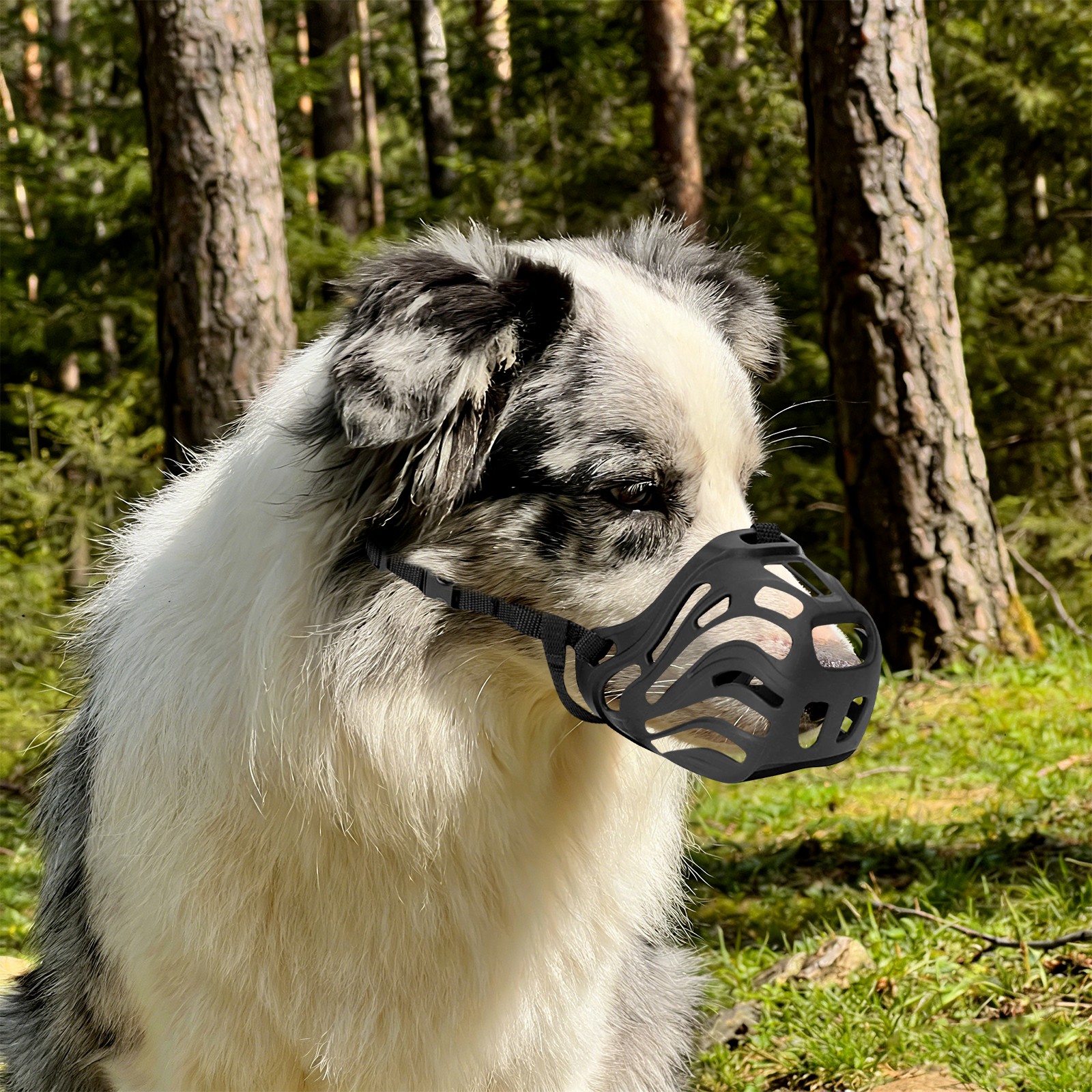 Soft Breathable Dog Muzzle, 7.5-10kg Dog Muzzle Preventing Chewing and Biting