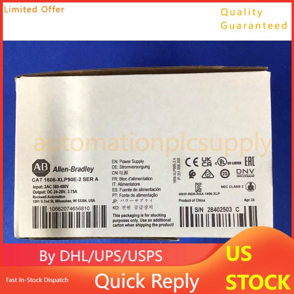 1606-XLP90E-2 Allen-Bradley 90W DC Power Supply New in Box