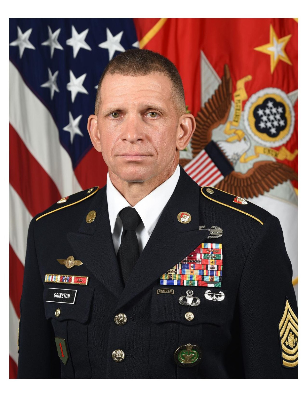United States Army Sergeant Michael A. Grinston 8x10 Photo #2 On 8.5" x 11"