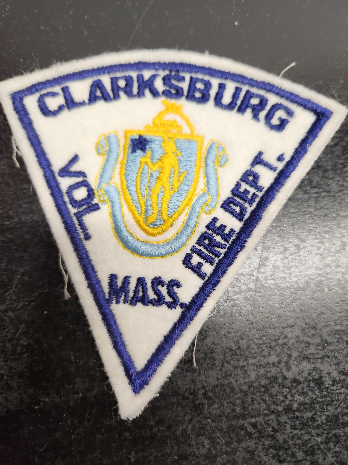 Vintage Clarksburg Massachusetts Volunteer Fire Department Patch