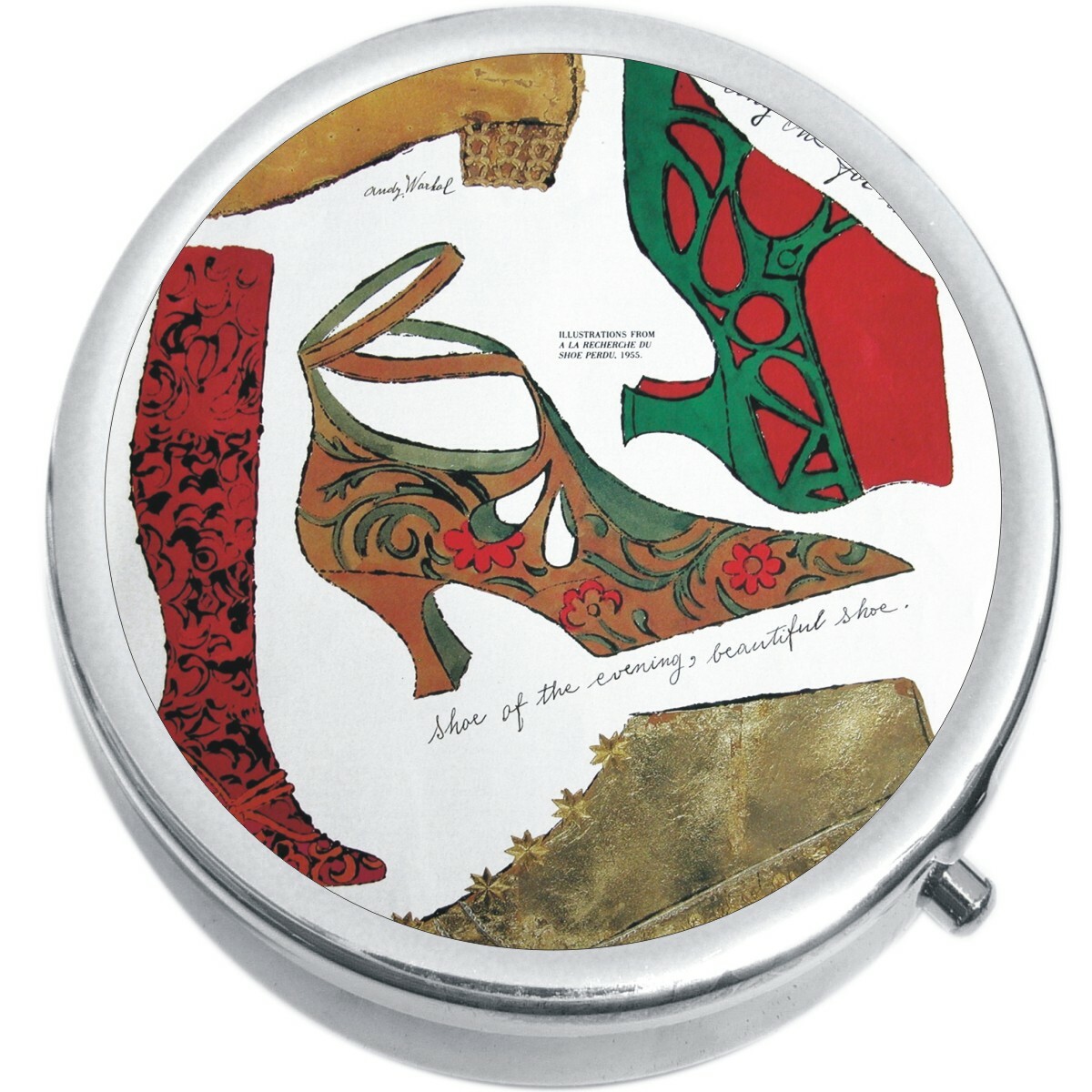 Shoes Fancy Medicine Vitamin Compact Pill Box