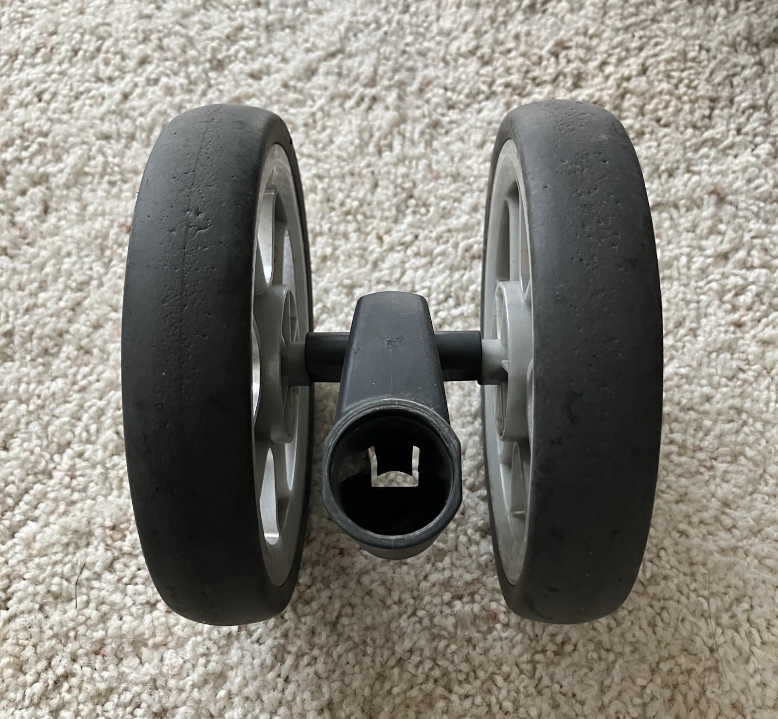 Chicco Keyfit Caddy Stroller - Replacement Front Wheels. - Silver Double Wheels.
