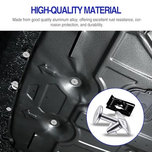 Engine Splash Shield Hardware Kit – Under Engine Cover Bolts & Clips for 14PCS