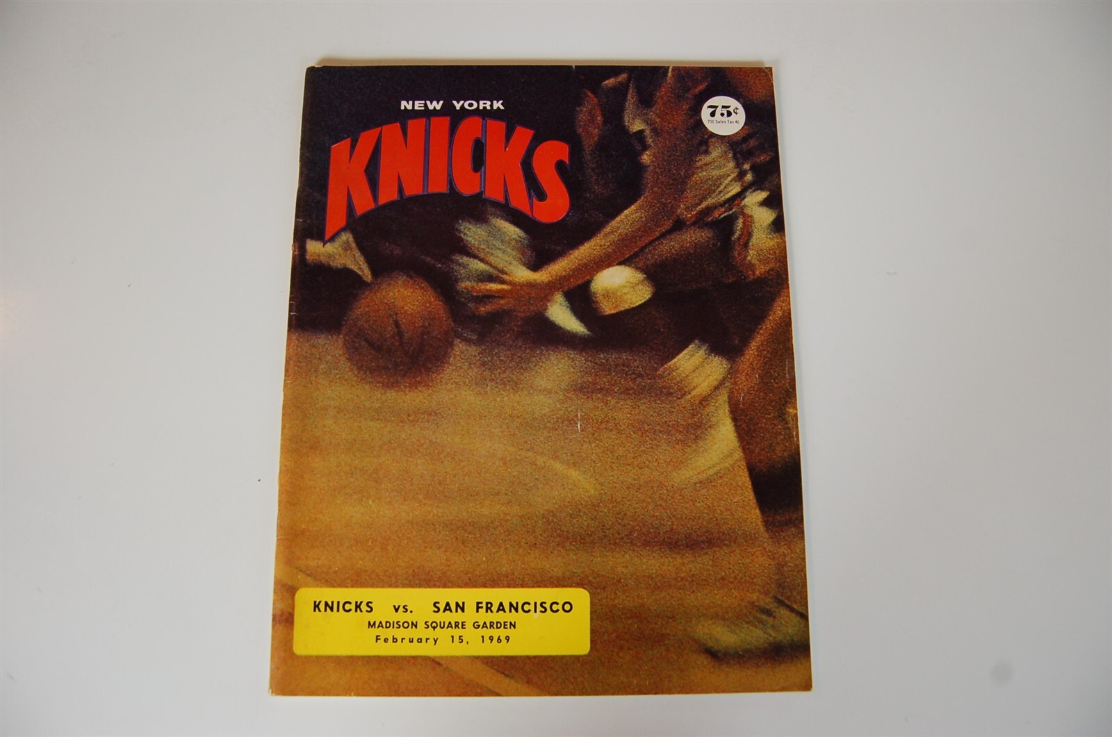 1969 New York Knicks - San Francisco Warriors NBA Basketball Program
