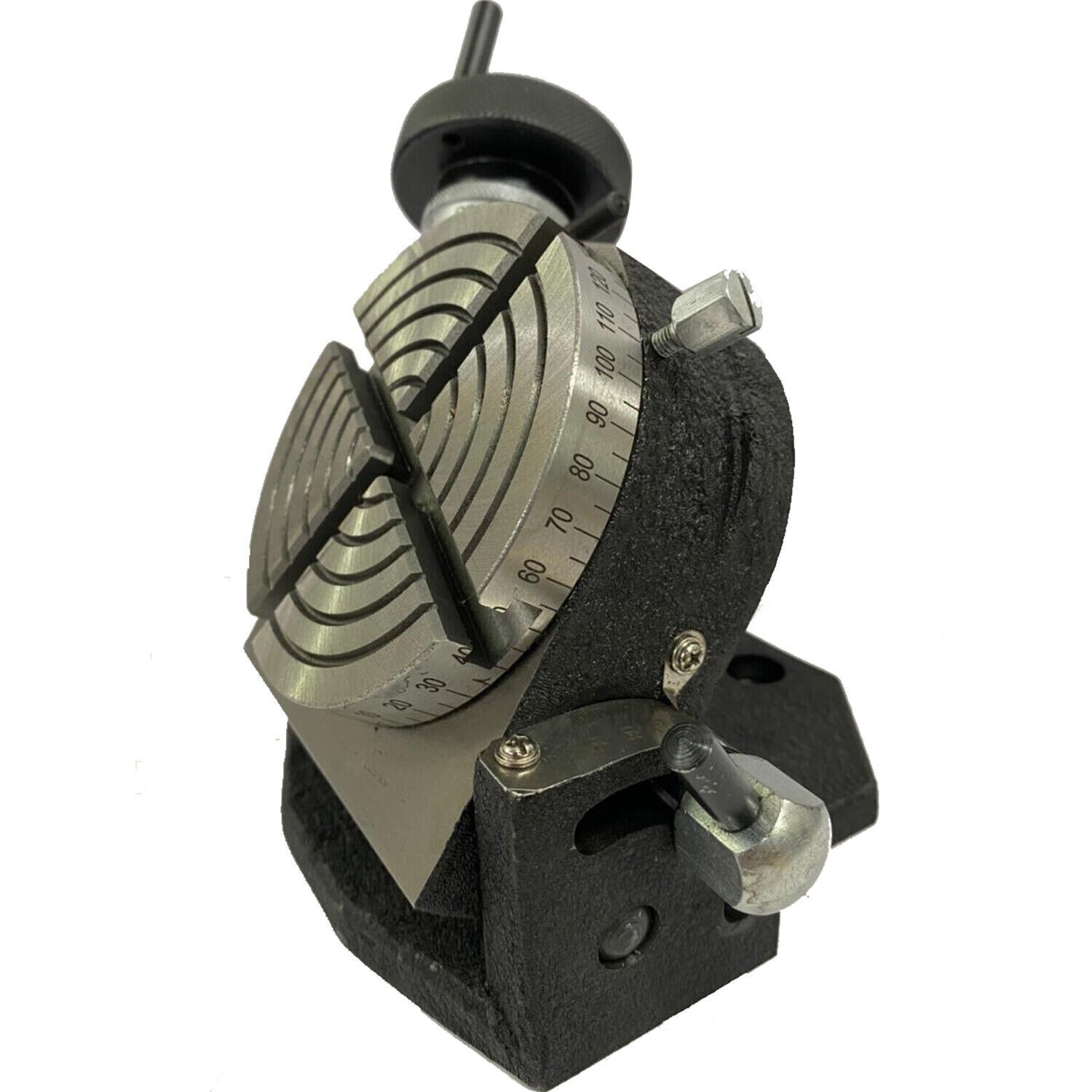 3" Inch Precision Tilting Rotary Table 4 Slots 75mm for Milling Machine USA