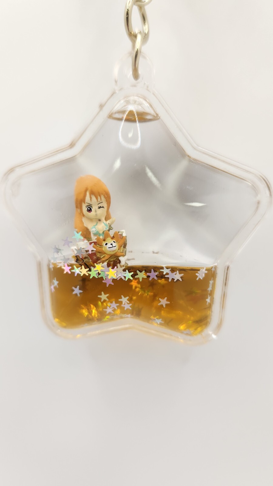 One Piece Tsunameez Acrylic Keychain Figure Charm - Nami on Thousand Sunny