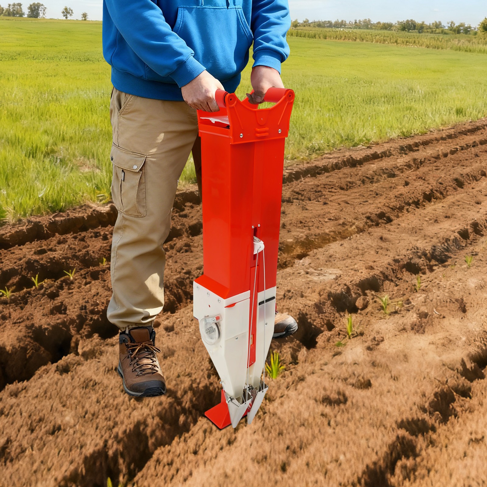 Manual Seeder Fertilizer Tool Garden Planter Vegetable Corn Peanut Corn Planter