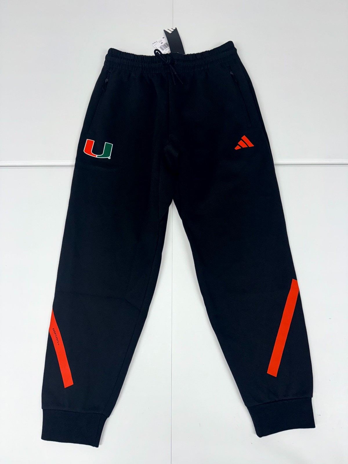 Adidas Miami Hurricanes Z.N.E. Pants Men's Black Athletic KA9389 Pick Size $100