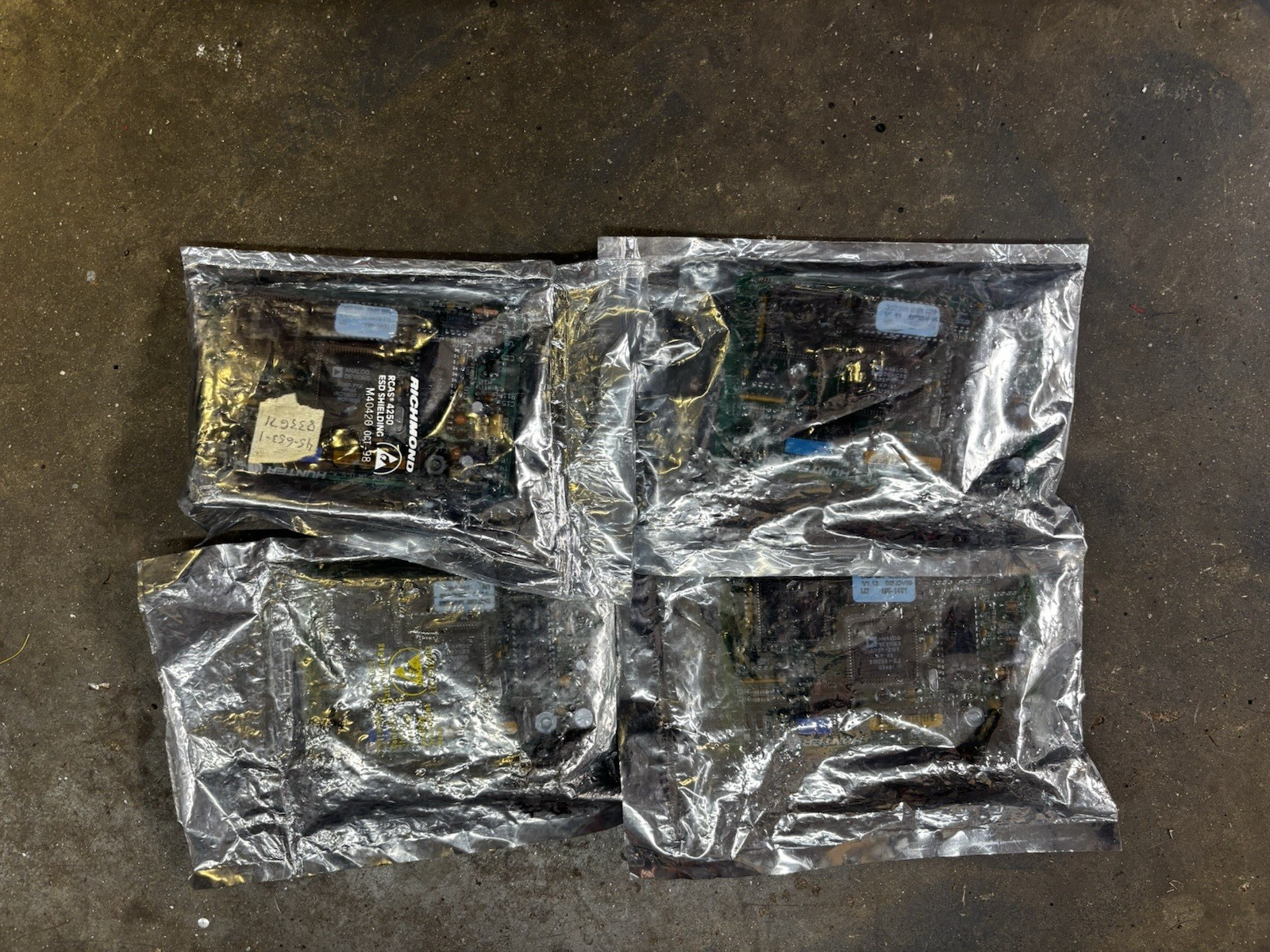Hunter Engineering DSP100 XDUCER CTRL BOARDS SET OF 4