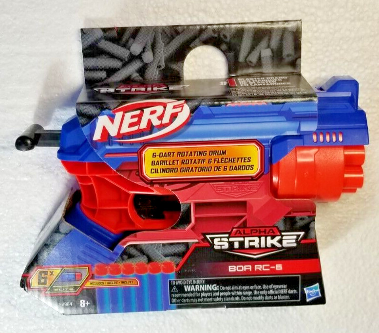 NERF Toy Shooter 6 Dart Rotating Drum includes 6 Darts  Ages 8 Years + BOA RC