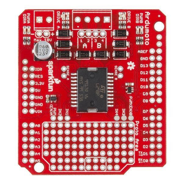 [ SparkFun KIT-14180 ] Ardumoto Shield Kit