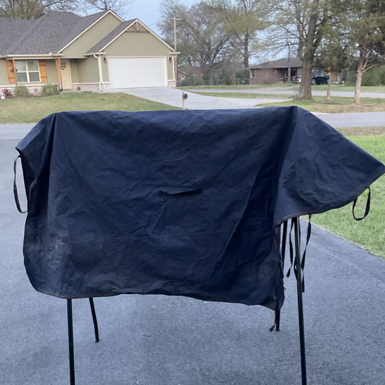 72”-76” Lightweight Turnout Or Stable Sheet Dark Blue