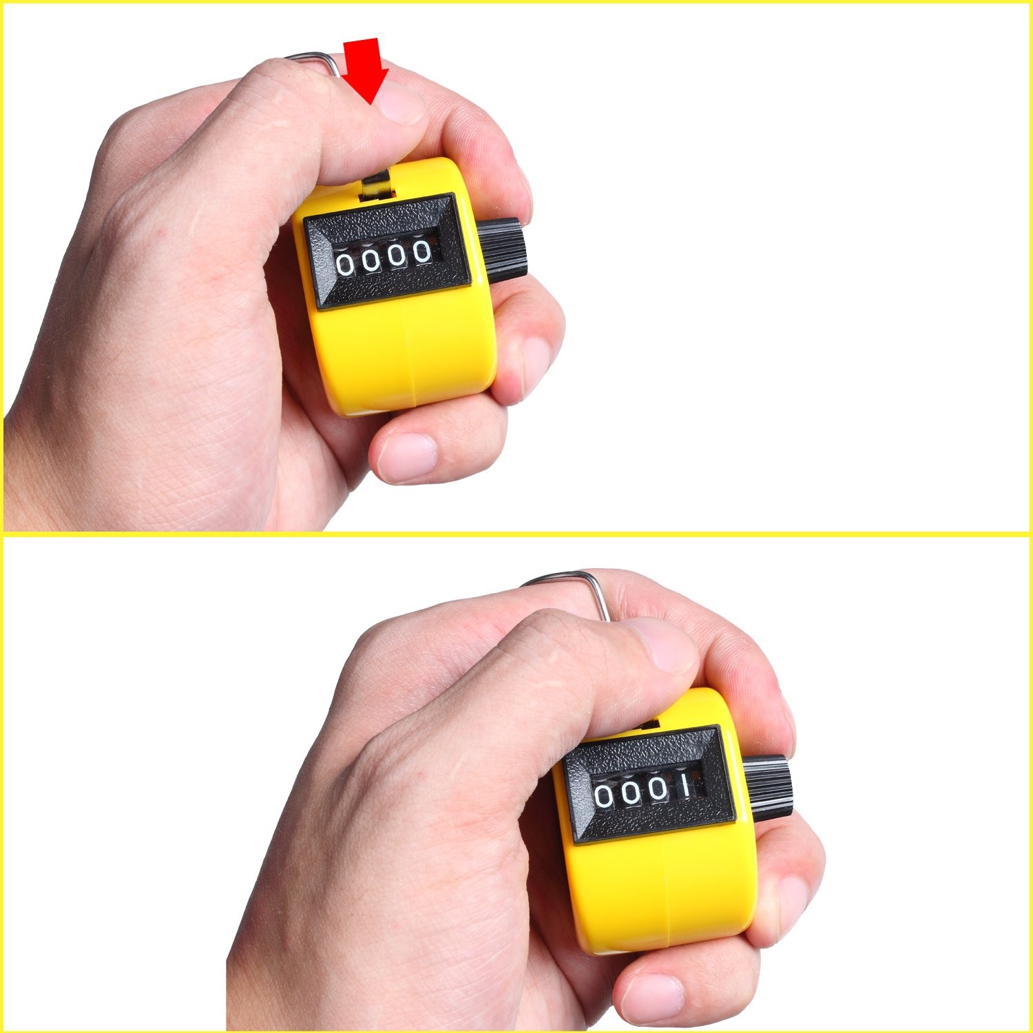 Handheld Tally Counter 3 Pack 4 Digit Mechanical Palm Clicker Counter