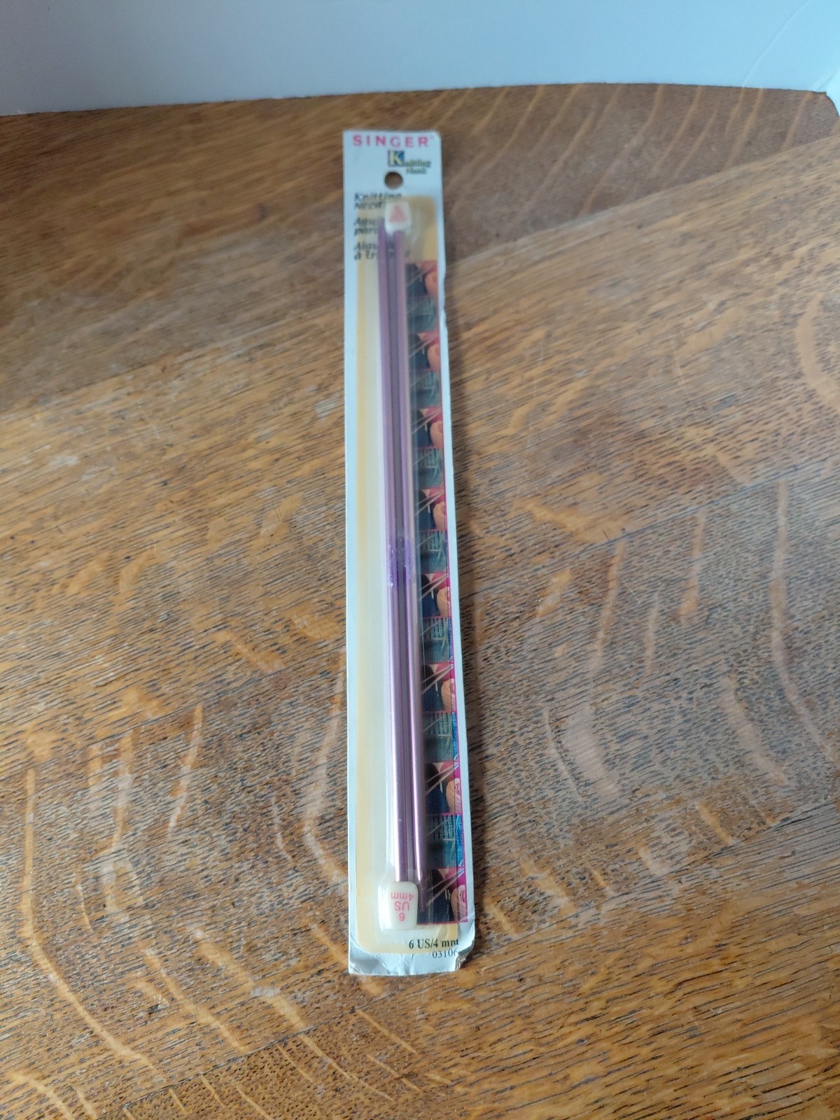 Singer Knitting Nook Knitting Needles Size US 6  4MM 10" NEW Metal