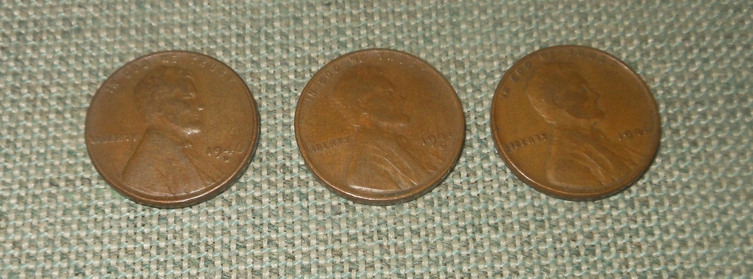 1946 P - D - S Circulated Lincoln Cents