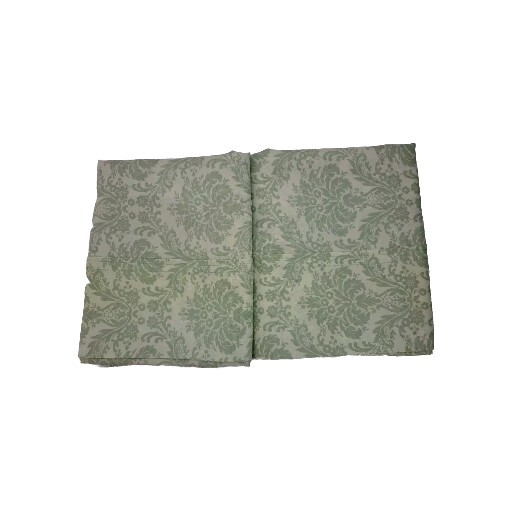 2 Two Tone Green Pailey Print Pillowcases 19 X 29 Standard/ Queen